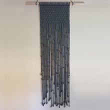 Load image into Gallery viewer, Macrame &amp; Chrome Cascade Wall Hanging
