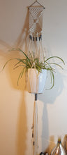 Load image into Gallery viewer, Geometric Macrame Plant Hanger With Colour Accents
